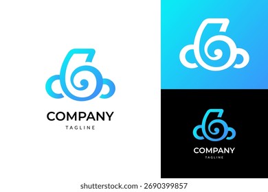 Letter B cloud logo icon. Modern abstract cloud logo design vector