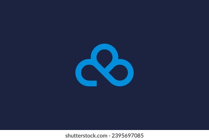 letter b with clouds logo icon design Vector design template inspiration