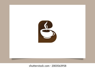 Letter B coffee logo for any business especially for coffee shop, cafe, restaurant, roasted coffee, food truck,  etc.