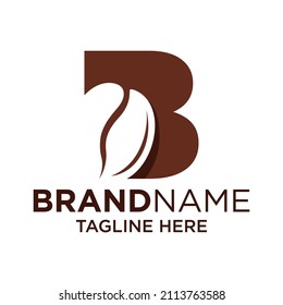 Letter B Coffee Logo Design Template Inspiration, Vector Illustration.