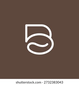 Letter B Coffee Logo Design 