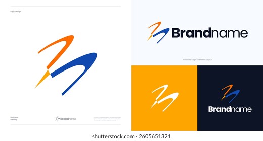 Letter B colorful logo icon design vector illustration element editable, Creative modern symbol abstract initial B sign concept for technology and brand identity business