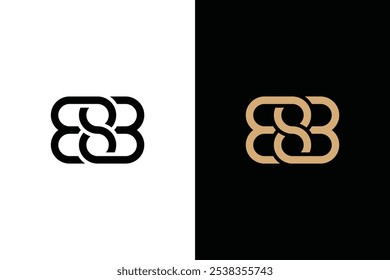 letter B with concept of number Eight logo design inspiration.