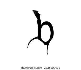 letter B creative design element