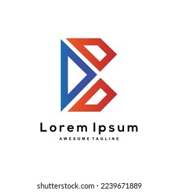 letter B creative logo design symbol.