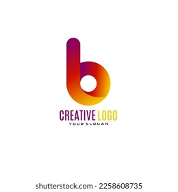 Letter B creative logo design.