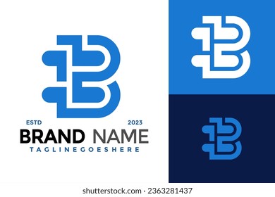 Buchstabe B Design des Creative Logos Vektorsymbol-Symbol