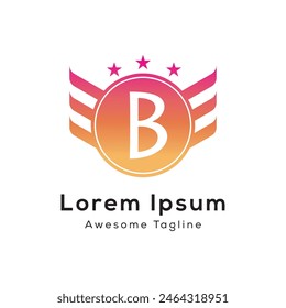 letra b diseño creativo del logotipo
