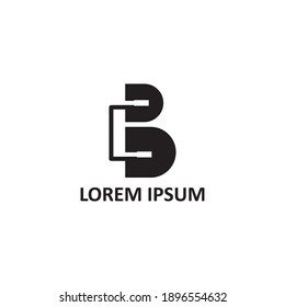 Plantilla de diseño vectorial de ilustración de logotipo creativo de la letra B