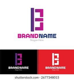 Letra B Elemento de diseño de logotipo moderno creativo