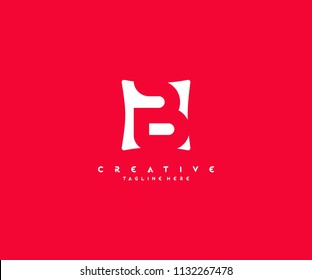 Letter B Creative Pillow Shape Logo Design