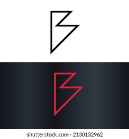 Letter B Creative Unique Modern Vector Logo Design