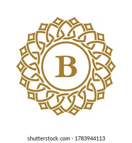 Letter B Crest Logo Design Template Stock Vector (Royalty Free ...