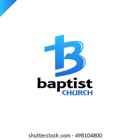 Letter B Cross Church Jesus Christ Stock Vector (Royalty Free) 498104719