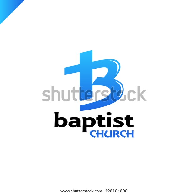 Letter B Cross Church Jesus Christ 스톡 벡터(로열티 프리) 498104800