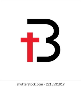Diseño del logotipo de la letra B y del vector cruzado.