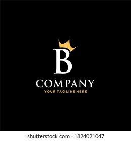 Letter B Crown Logo Luxury Gold: Vector Có Sẵn (miễn Phí Bản Quyền ...