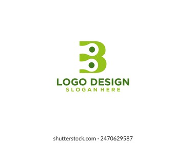 Letter B cycle Logo Simple Minimalist Modern