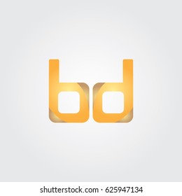 letter b d icon to logo company