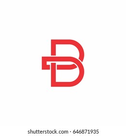 letter b d logo