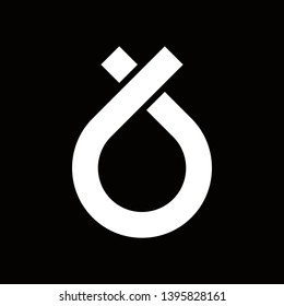 letter B and D logo, vector template illustration