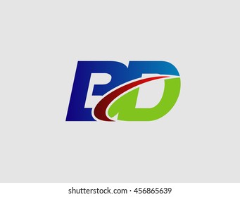 Letter B and D logo vector
