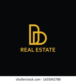 Vektorillustration des Realitätslogos B oder D
