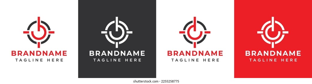 Letter B or D Target Logo,  suitable for any business related to Target with B or D initials.