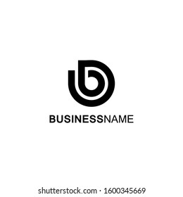 letter b data logo vector