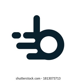 Letter B Delivey Logo Design. Online Store Delivery Industry Logo Design