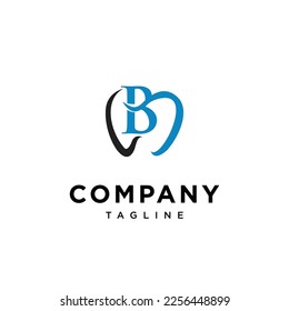 
Letter B dental Dentist logo vector icon template.eps