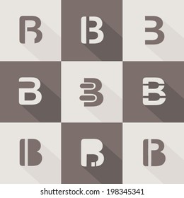 letter B design element