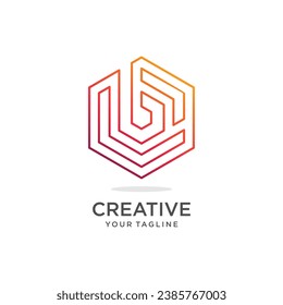 Letra B elemento de diseño vector con concepto moderno creativo