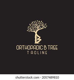 The letter B design forms an orthopedic tree, a very charming, elegant, luxurious and modern design