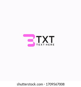 plantilla de logotipo de diseño de letra b