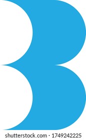 Letter b design logo vector stock