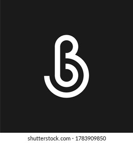 símbolo del vector del logotipo de diseño de letra b