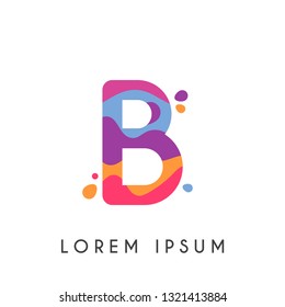 Letter b design template. Vector illustration