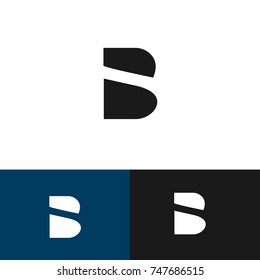 letter B designed in vector format.