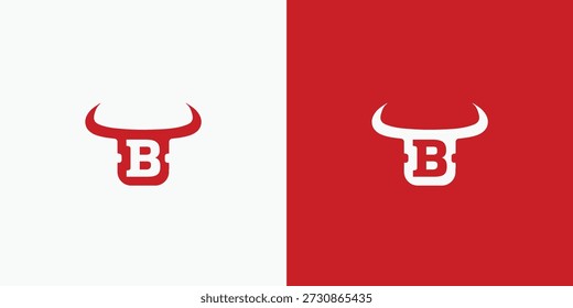 Letra B Logo de Devil Horn