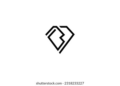 Letter B Diamond Logo Design