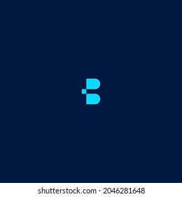 letter B digital vector illustration