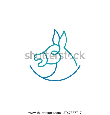 Letter B Donkey Head Logo 