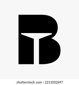 Diseño De Logotipo De Puerta B Combinado Con Plantilla Mínima De Vector De Icono De Puerta Abierta