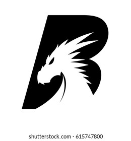 Letter B + Dragon Head