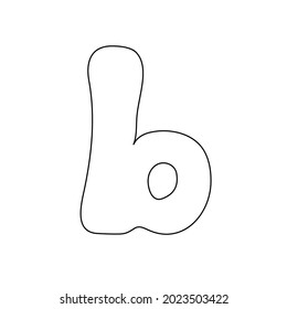 Letter B Drawing Vector Illustration Stock Vector (Royalty Free ...