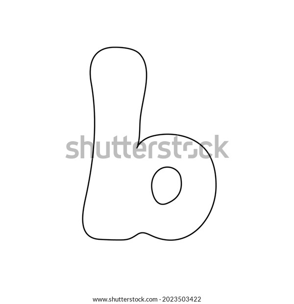 Letter B Drawing Vector Illustration: เวกเตอร์สต็อก (ปลอดค่าลิขสิทธิ์ ...