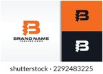 Letter B Drill Bit Logo Design Vector