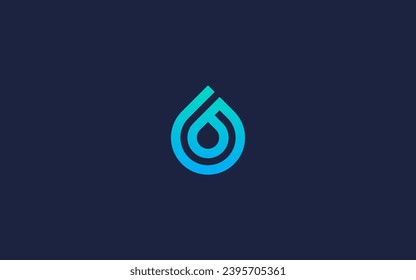 letter b with drops logo icon design Vector design template inspiration