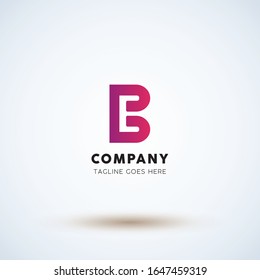 Letter B & E logo  design template vector eps file
